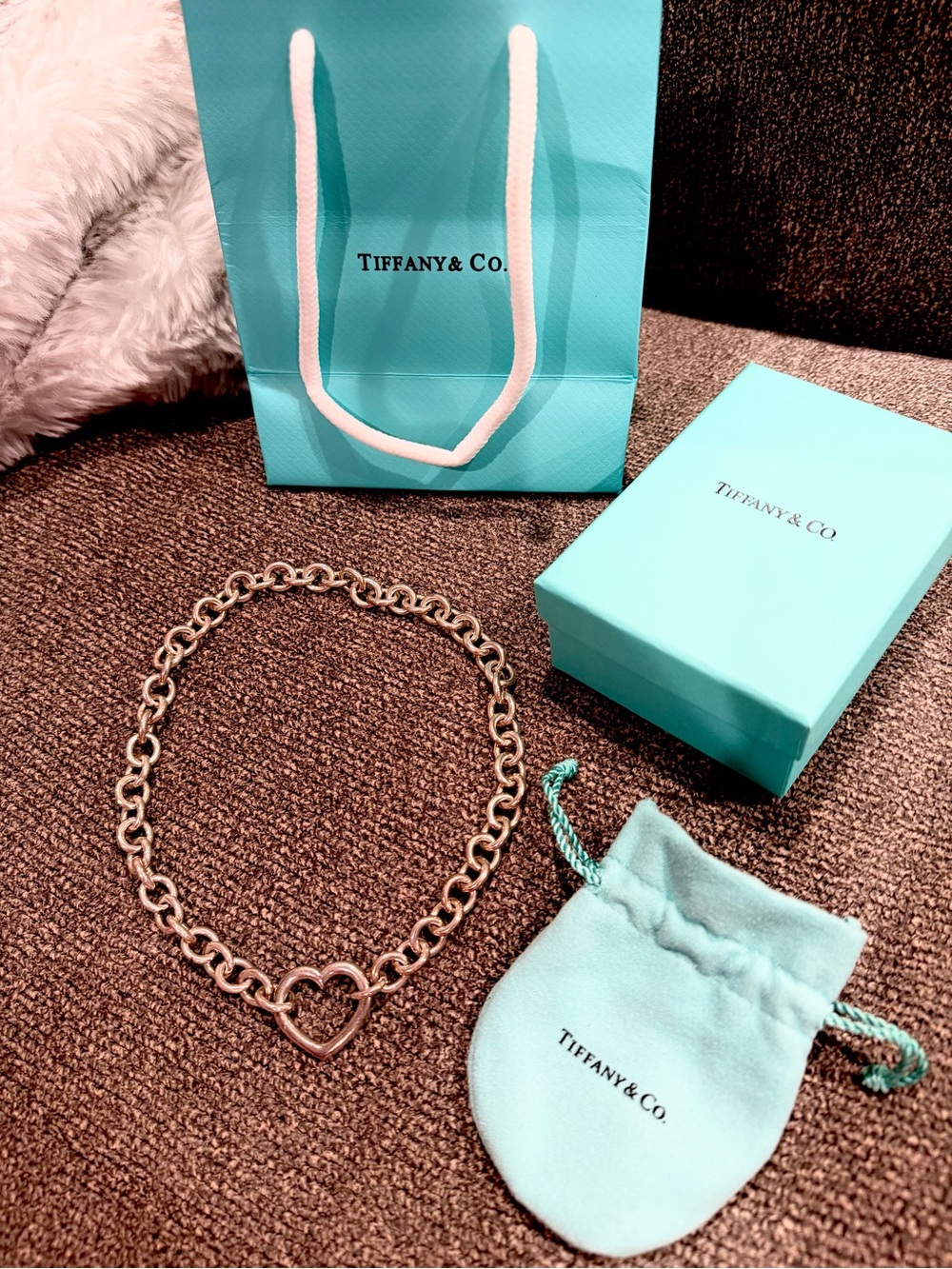 Return to Tiffany Heart Clasp Choker Necklace